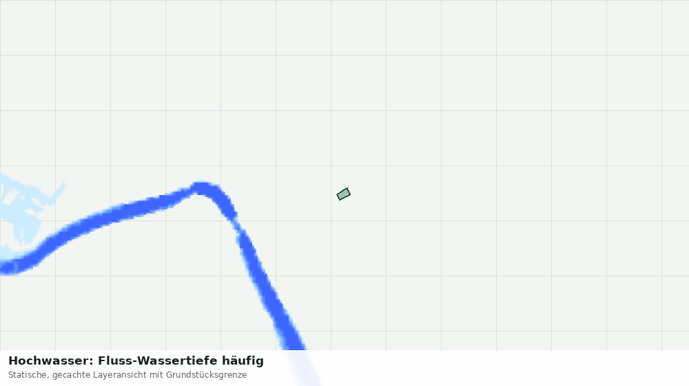 Statische Kartenansicht: Hochwasser: Fluss-Wassertiefe häufig