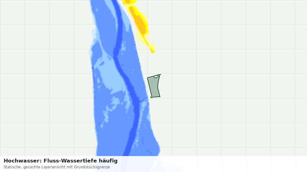 Statische Kartenansicht: Hochwasser: Fluss-Wassertiefe häufig
