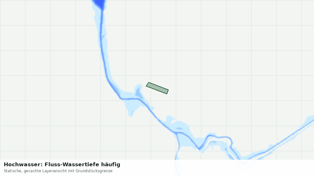 Statische Kartenansicht: Hochwasser: Fluss-Wassertiefe häufig