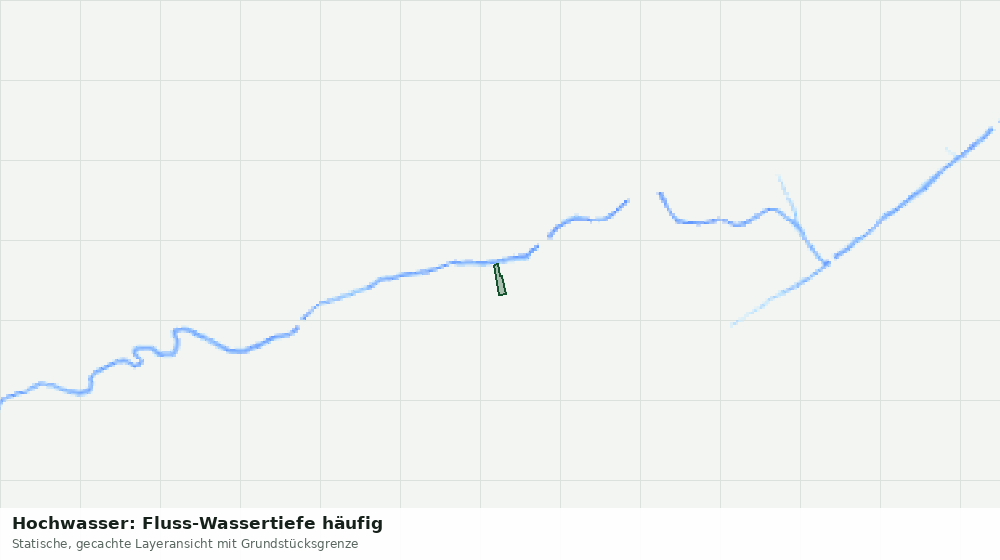 Statische Kartenansicht: Hochwasser: Fluss-Wassertiefe häufig