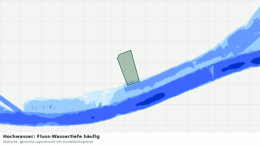 Statische Kartenansicht: Hochwasser: Fluss-Wassertiefe häufig