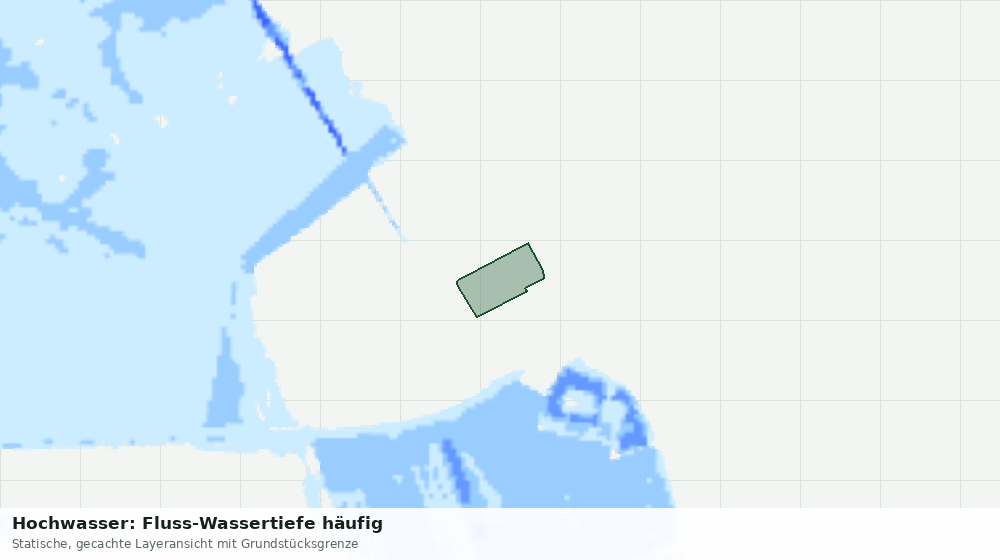 Statische Kartenansicht: Hochwasser: Fluss-Wassertiefe häufig