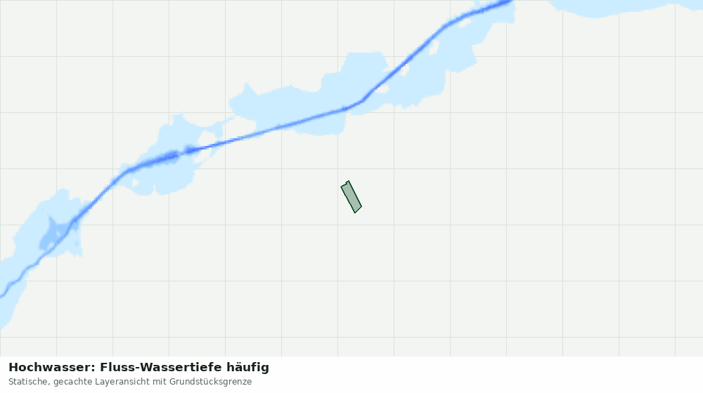 Statische Kartenansicht: Hochwasser: Fluss-Wassertiefe häufig