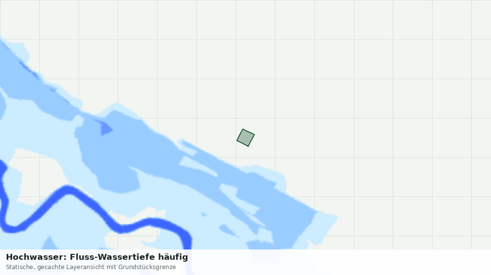 Statische Kartenansicht: Hochwasser: Fluss-Wassertiefe häufig