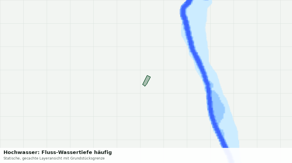 Statische Kartenansicht: Hochwasser: Fluss-Wassertiefe häufig
