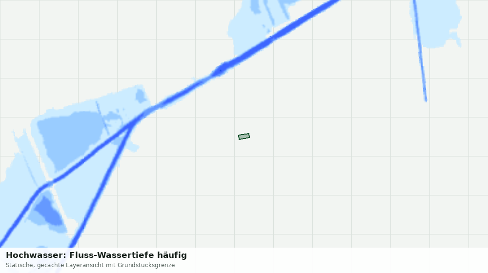 Statische Kartenansicht: Hochwasser: Fluss-Wassertiefe häufig