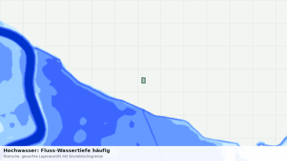 Statische Kartenansicht: Hochwasser: Fluss-Wassertiefe häufig