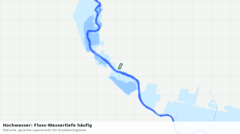 Statische Kartenansicht: Hochwasser: Fluss-Wassertiefe häufig
