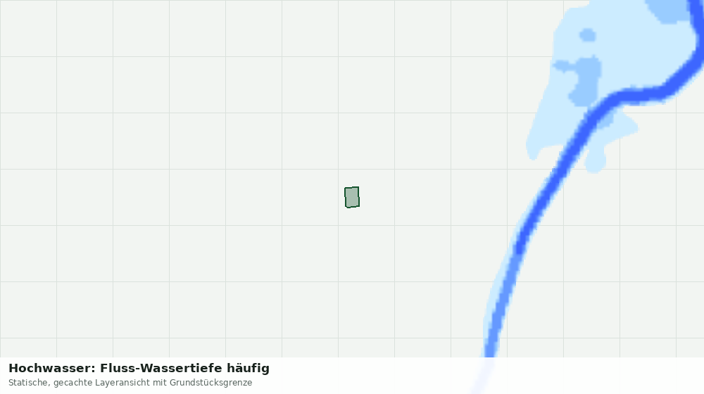 Statische Kartenansicht: Hochwasser: Fluss-Wassertiefe häufig