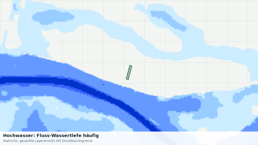 Statische Kartenansicht: Hochwasser: Fluss-Wassertiefe häufig