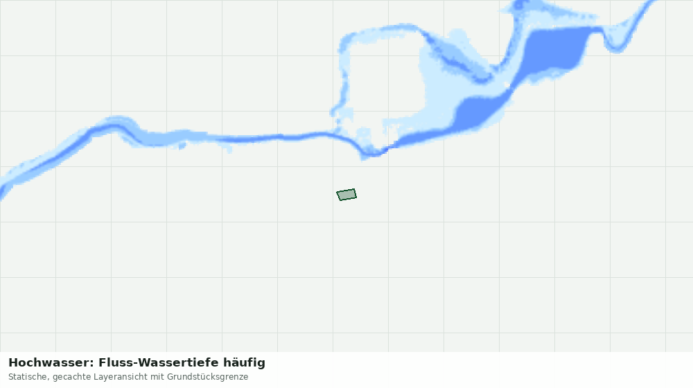 Statische Kartenansicht: Hochwasser: Fluss-Wassertiefe häufig