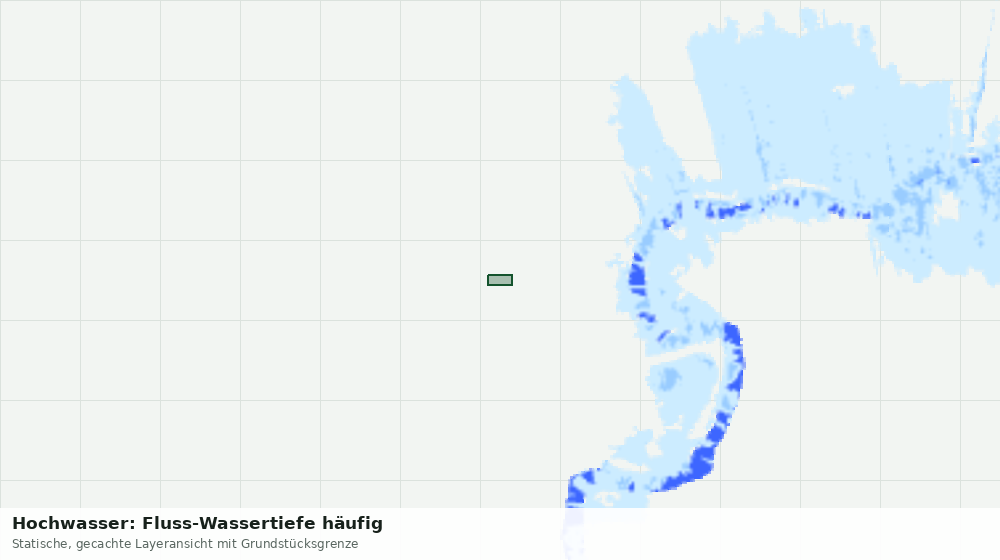 Statische Kartenansicht: Hochwasser: Fluss-Wassertiefe häufig