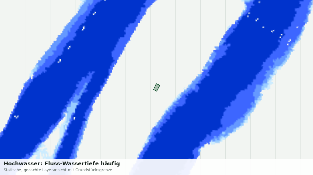 Statische Kartenansicht: Hochwasser: Fluss-Wassertiefe häufig