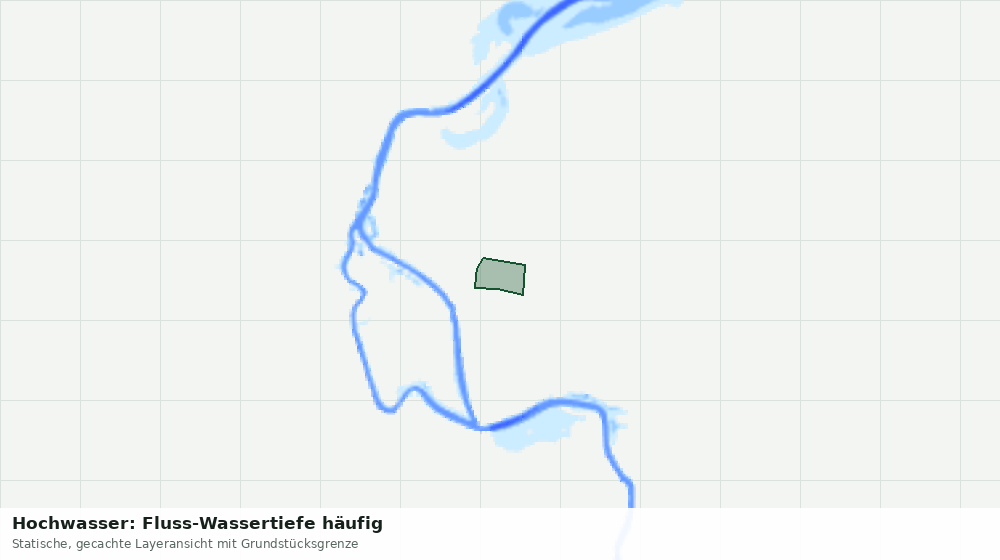 Statische Kartenansicht: Hochwasser: Fluss-Wassertiefe häufig