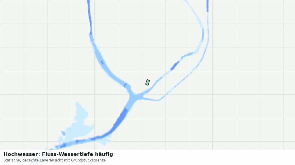 Statische Kartenansicht: Hochwasser: Fluss-Wassertiefe häufig