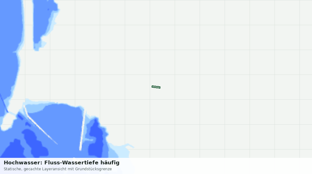 Statische Kartenansicht: Hochwasser: Fluss-Wassertiefe häufig