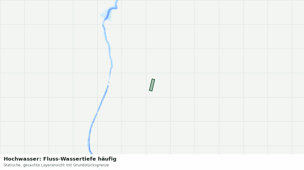Statische Kartenansicht: Hochwasser: Fluss-Wassertiefe häufig