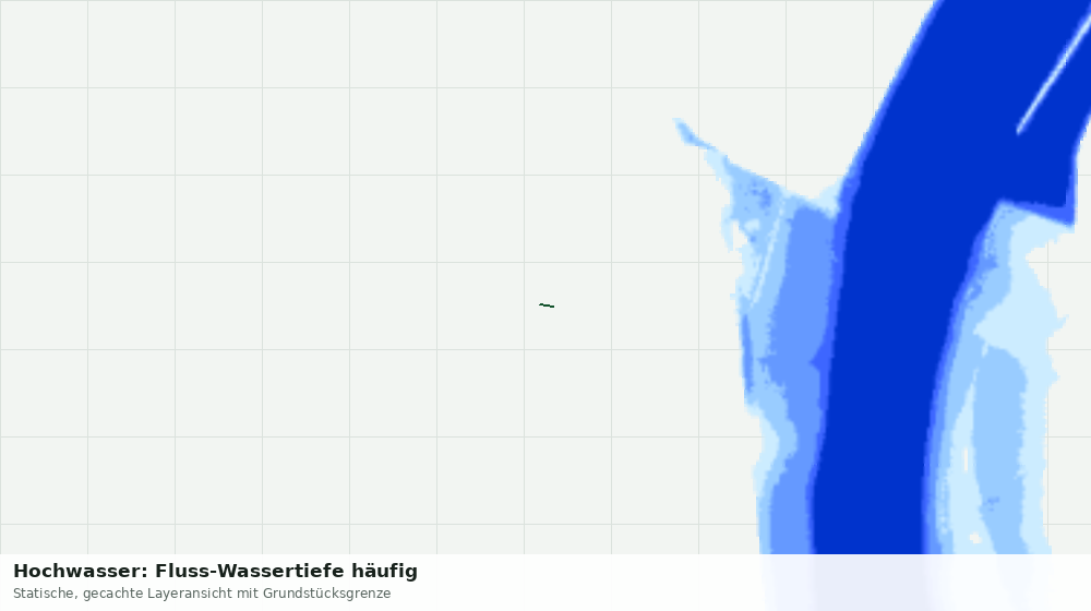 Statische Kartenansicht: Hochwasser: Fluss-Wassertiefe häufig