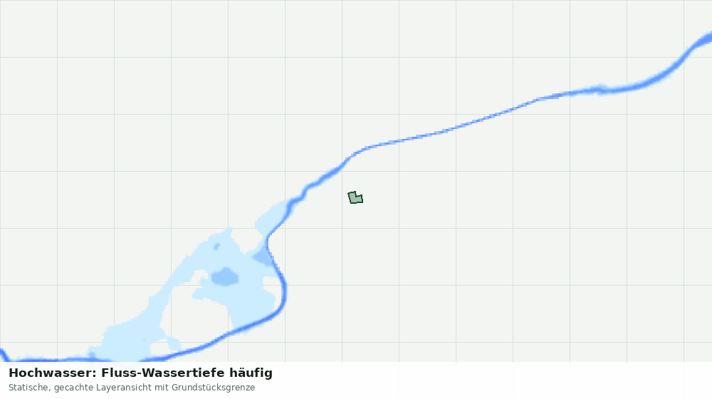 Statische Kartenansicht: Hochwasser: Fluss-Wassertiefe häufig