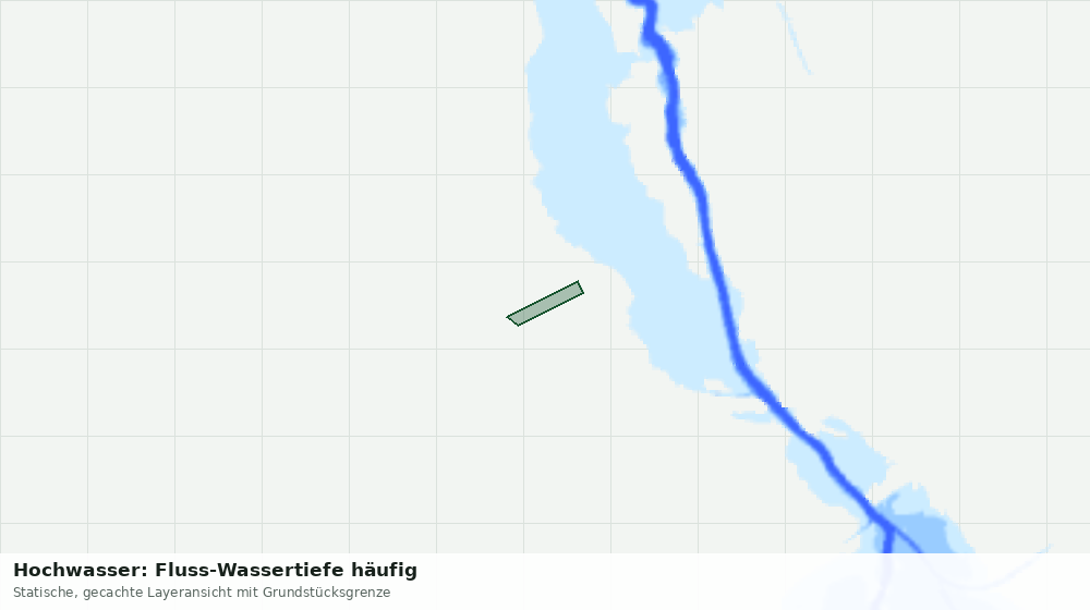Statische Kartenansicht: Hochwasser: Fluss-Wassertiefe häufig