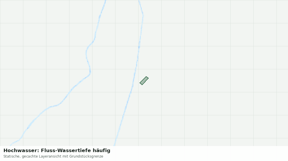 Statische Kartenansicht: Hochwasser: Fluss-Wassertiefe häufig