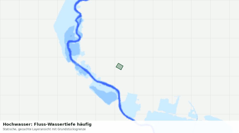Statische Kartenansicht: Hochwasser: Fluss-Wassertiefe häufig