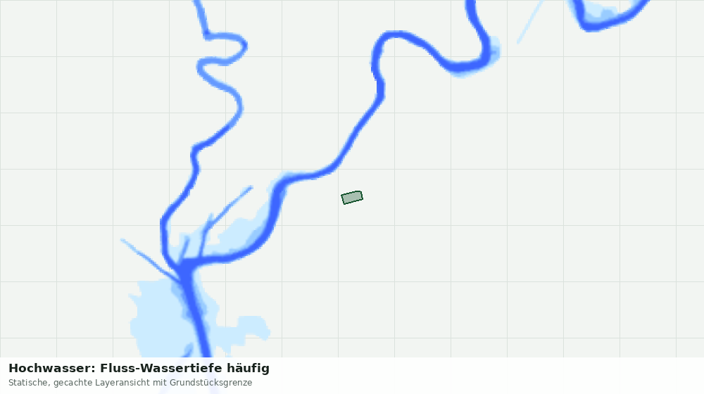 Statische Kartenansicht: Hochwasser: Fluss-Wassertiefe häufig