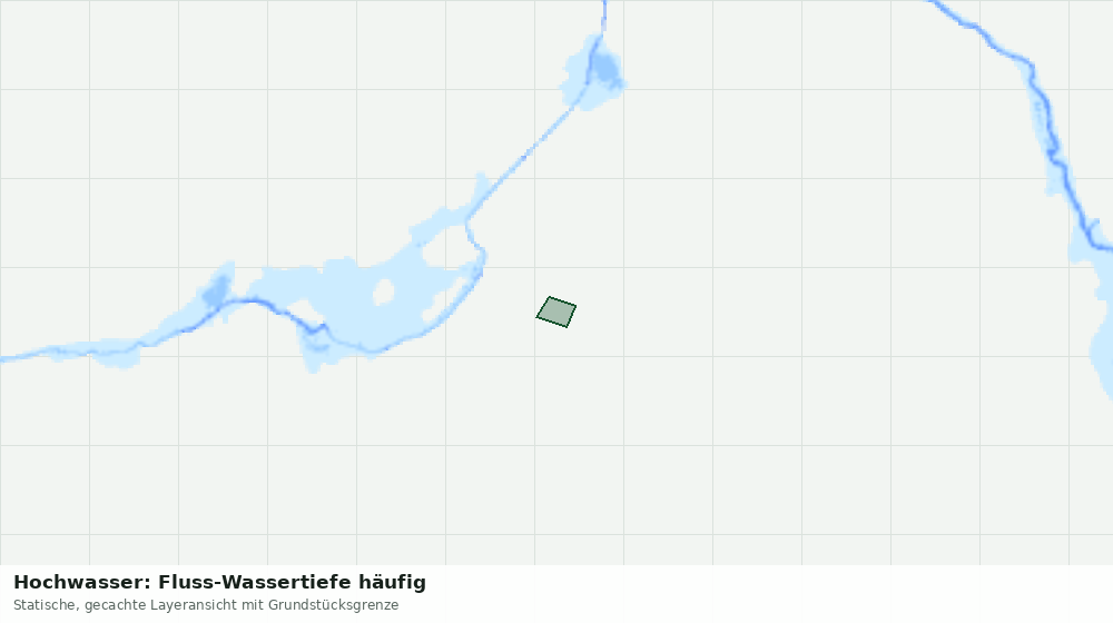 Statische Kartenansicht: Hochwasser: Fluss-Wassertiefe häufig