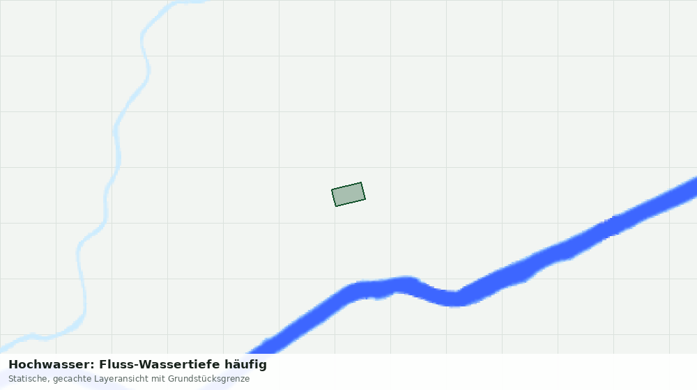Statische Kartenansicht: Hochwasser: Fluss-Wassertiefe häufig