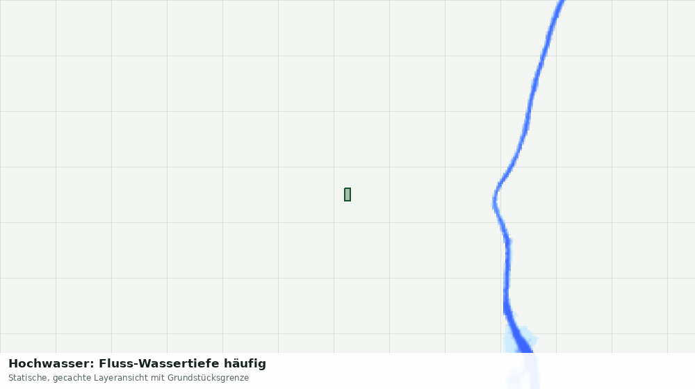 Statische Kartenansicht: Hochwasser: Fluss-Wassertiefe häufig