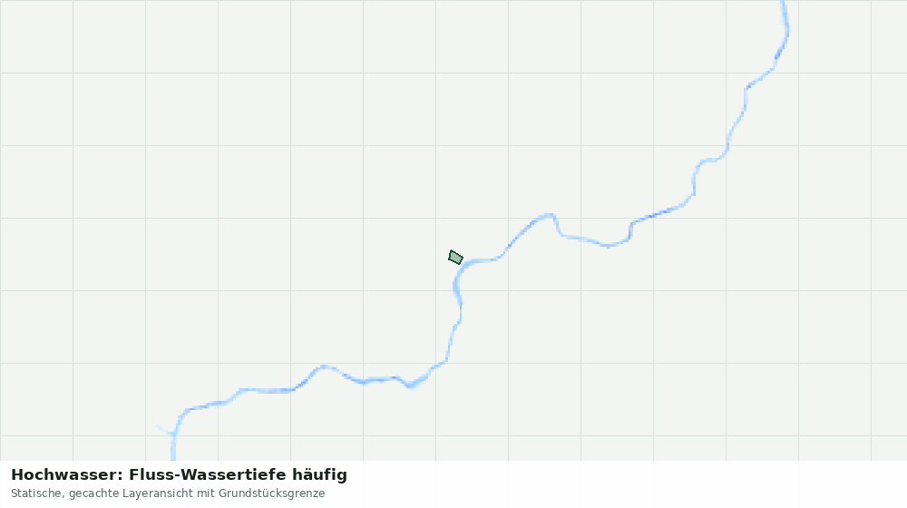 Statische Kartenansicht: Hochwasser: Fluss-Wassertiefe häufig