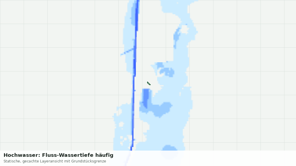 Statische Kartenansicht: Hochwasser: Fluss-Wassertiefe häufig