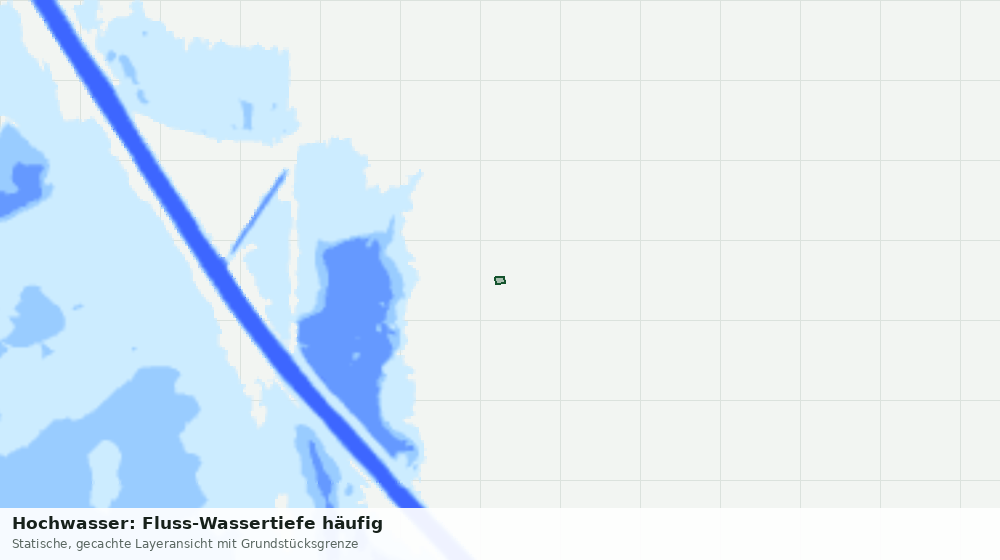 Statische Kartenansicht: Hochwasser: Fluss-Wassertiefe häufig