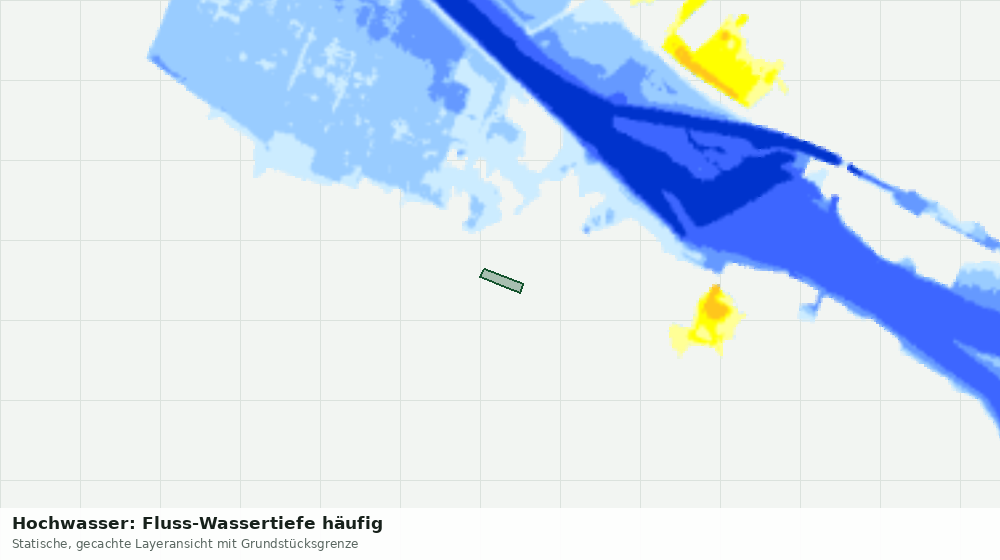 Statische Kartenansicht: Hochwasser: Fluss-Wassertiefe häufig