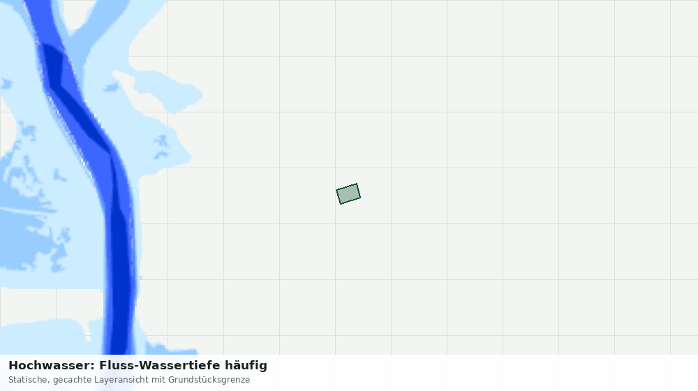 Statische Kartenansicht: Hochwasser: Fluss-Wassertiefe häufig
