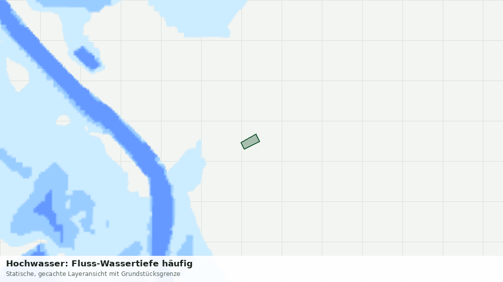 Statische Kartenansicht: Hochwasser: Fluss-Wassertiefe häufig