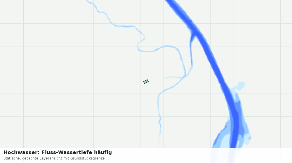 Statische Kartenansicht: Hochwasser: Fluss-Wassertiefe häufig