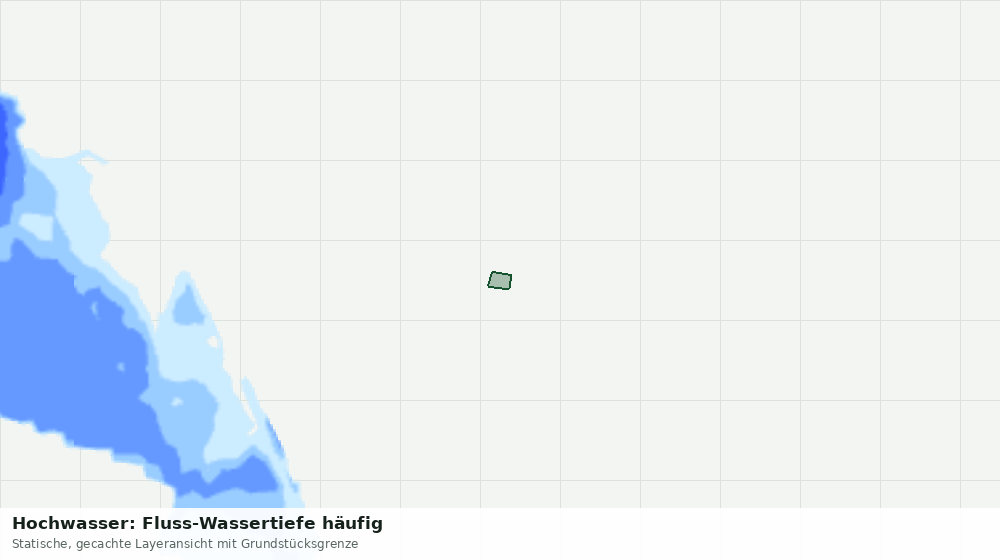 Statische Kartenansicht: Hochwasser: Fluss-Wassertiefe häufig