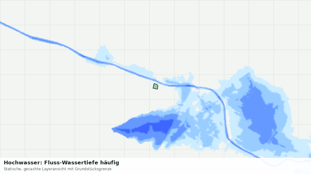 Statische Kartenansicht: Hochwasser: Fluss-Wassertiefe häufig