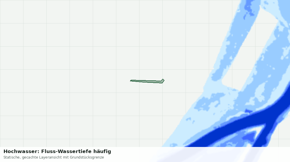 Statische Kartenansicht: Hochwasser: Fluss-Wassertiefe häufig
