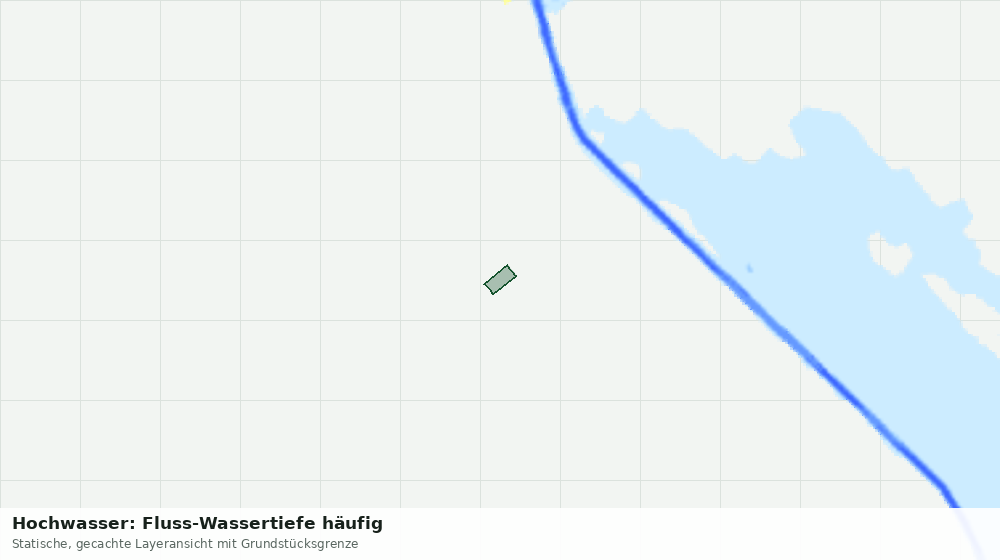 Statische Kartenansicht: Hochwasser: Fluss-Wassertiefe häufig