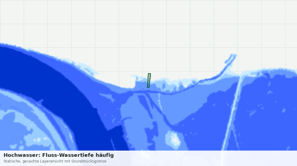 Statische Kartenansicht: Hochwasser: Fluss-Wassertiefe häufig
