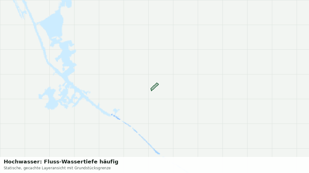 Statische Kartenansicht: Hochwasser: Fluss-Wassertiefe häufig