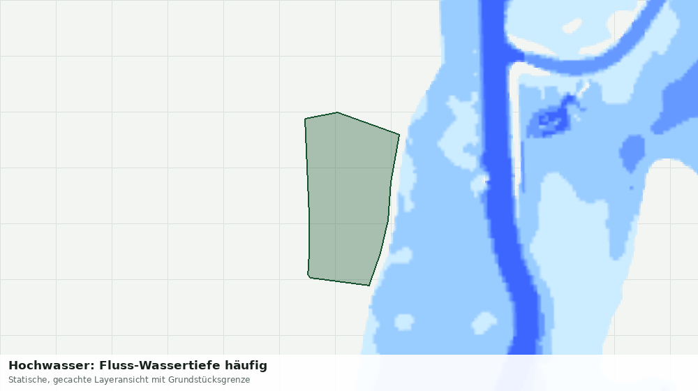 Statische Kartenansicht: Hochwasser: Fluss-Wassertiefe häufig