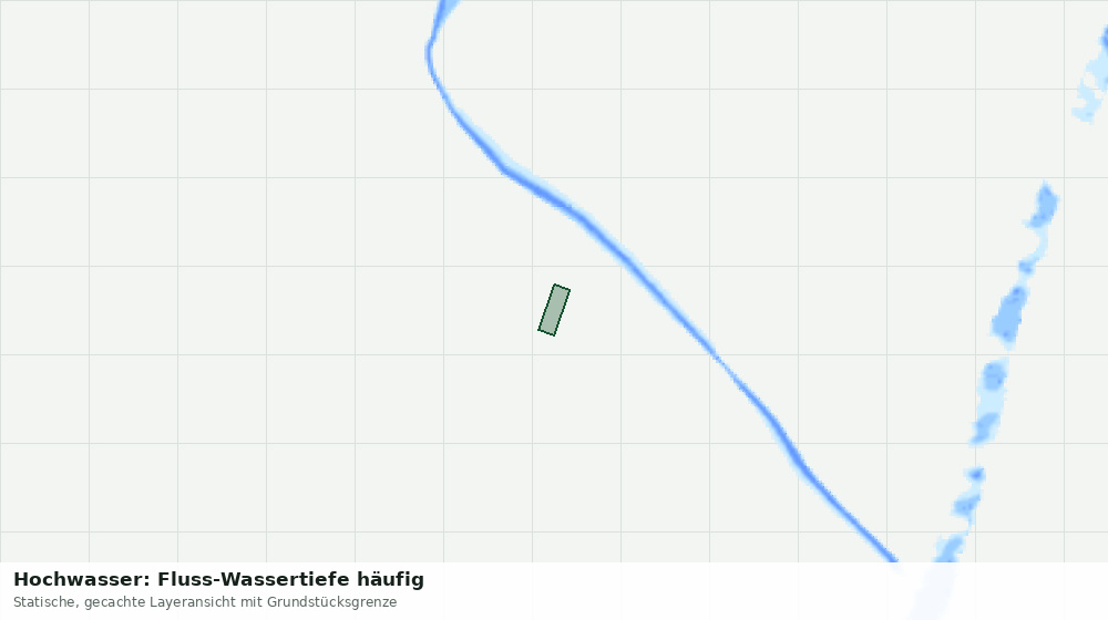 Statische Kartenansicht: Hochwasser: Fluss-Wassertiefe häufig