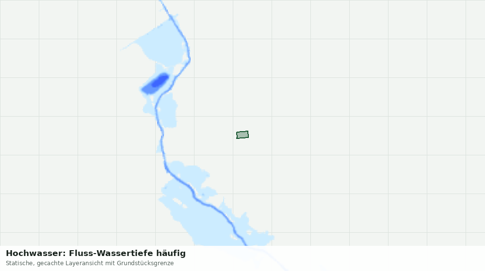 Statische Kartenansicht: Hochwasser: Fluss-Wassertiefe häufig