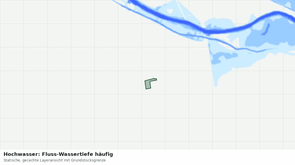 Statische Kartenansicht: Hochwasser: Fluss-Wassertiefe häufig
