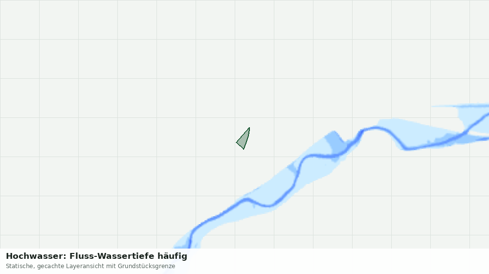 Statische Kartenansicht: Hochwasser: Fluss-Wassertiefe häufig