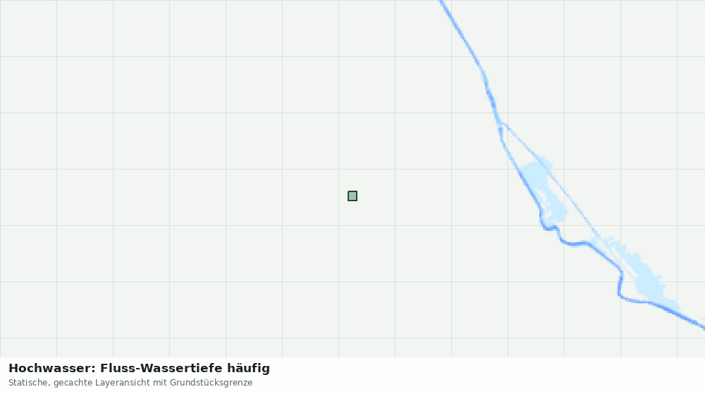 Statische Kartenansicht: Hochwasser: Fluss-Wassertiefe häufig