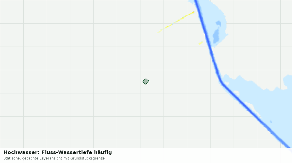 Statische Kartenansicht: Hochwasser: Fluss-Wassertiefe häufig